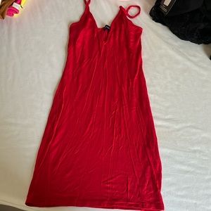 Basic short, red dress